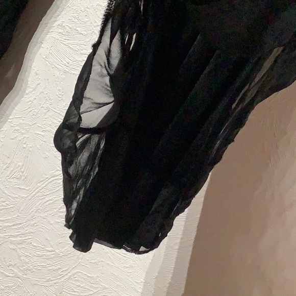 Guess Collection NWT - Sz M - Silk carpenter style wide leg flowy pants 2-layers - Picture 5 of 11